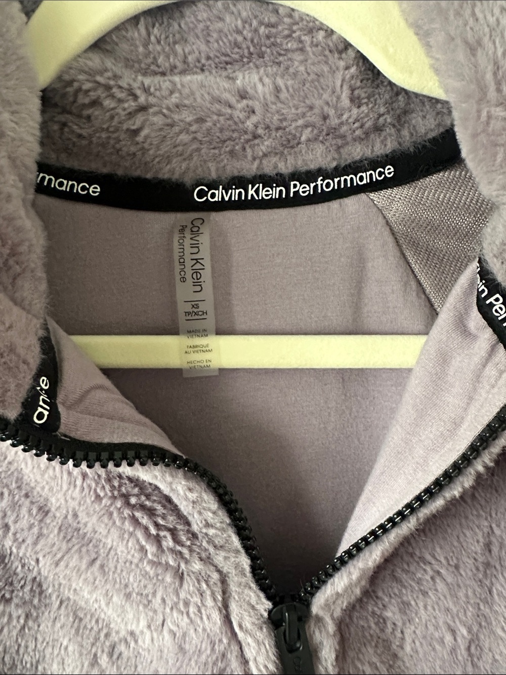 Calvin Klein Plush Lavender Quarter-Zip Pullover - Picture 4 of 5